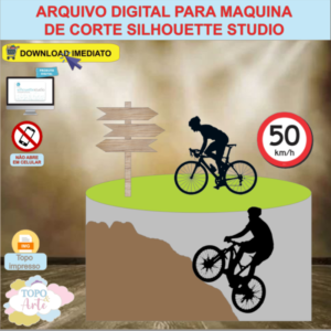 ARQUIVO de Corte Topo de Bolo Bicicleta Bike - 01