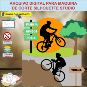 ARQUIVO de Corte Topo de Bolo Bicicleta Bike - 07