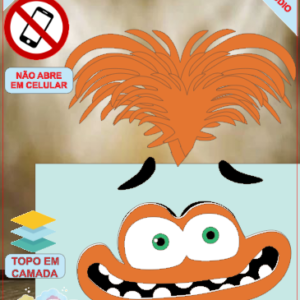 ARQUIVO de Corte Topo de Bolo Divertidamente - 05