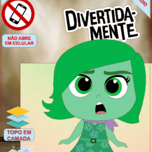 ARQUIVO de Corte Topo de Bolo Divertidamente - 08