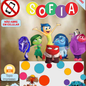 ARQUIVO de Corte Topo de Bolo Divertidamente - 11