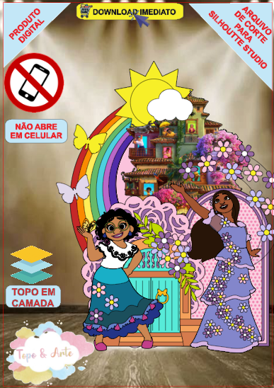 ARQUIVO de Corte Topo de Bolo Encanto - 11