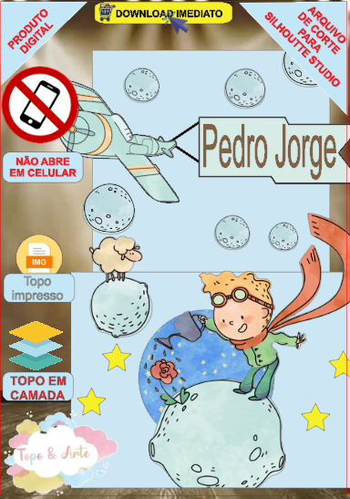 ARQUIVO de Corte Topo de Bolo Pequeno Principe - 03