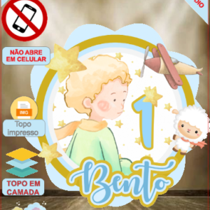 ARQUIVO de Corte Topo de Bolo Pequeno Principe Shaker - 04