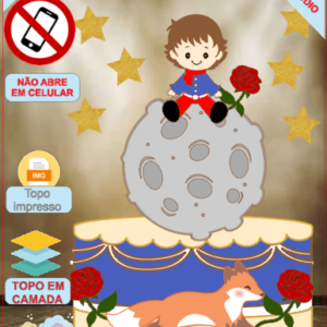 ARQUIVO de Corte Topo de Bolo Pequeno Principe e a Raposa - 06