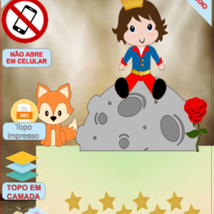 ARQUIVO de Corte Topo de Bolo Pequeno Principe e a Raposa - 07