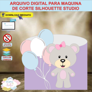 ARQUIVO de Corte Topo de Bolo Urso Ursinha - 07