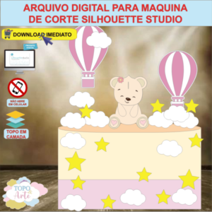 ARQUIVO de Corte Topo de Bolo Urso Ursinha - 08