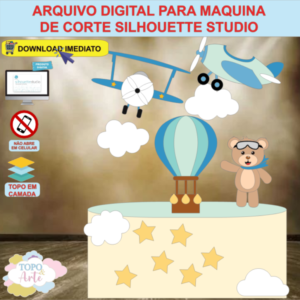 ARQUIVO de Corte Topo de Bolo Urso Ursinho - 02