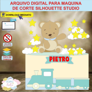 ARQUIVO de Corte Topo de Bolo Urso Ursinho - 05