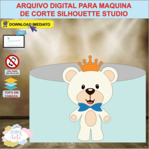 ARQUIVO de Corte Topo de Bolo Urso Ursinho - 10