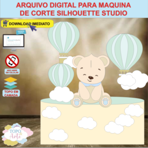 ARQUIVO de Corte Topo de Bolo Urso Ursinho - 11
