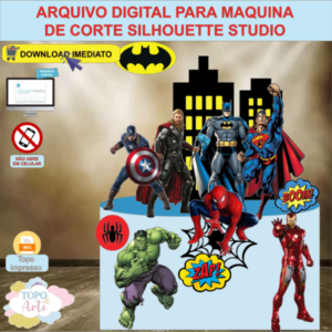 ARQUIVO de Corte Topo de Bolo Os Vingadores- M* 02