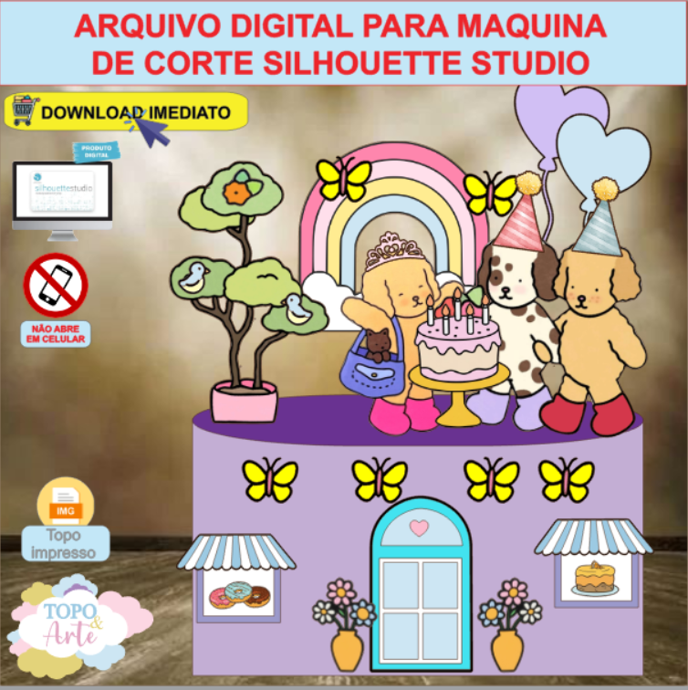 ARQUIVO de Corte Topo de Bolo Bobbie Goods - 07