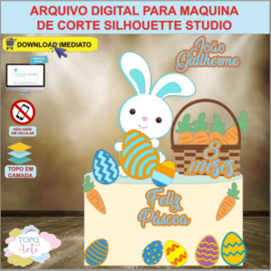 ARQUIVO de Corte Topo de Bolo Coelho da Pascoa - 05