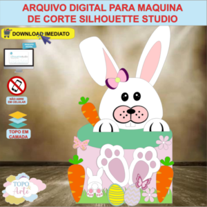 ARQUIVO de Corte Topo de Bolo Coelho da Pascoa - 19
