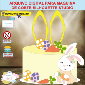 ARQUIVO de Corte Topo de Bolo Coelho da Pascoa - 20
