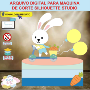 ARQUIVO de Corte Topo de Bolo Coelho da Pascoa - 21