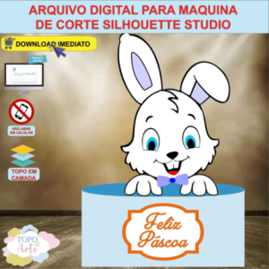 ARQUIVO de Corte Topo de Bolo Coelho da Pascoa - 28