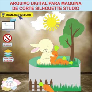 ARQUIVO de Corte Topo de Bolo Coelho da Pascoa - 29