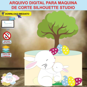 ARQUIVO de Corte Topo de Bolo Coelho da Pascoa - 31