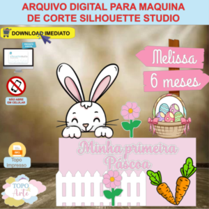 ARQUIVO de Corte Topo de Bolo Coelho da Pascoa - 39