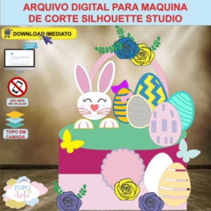 ARQUIVO de Corte Topo de Bolo Coelho da Pascoa - 43