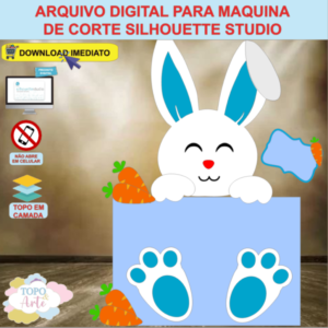 ARQUIVO de Corte Topo de Bolo Coelho da Pascoa - 66