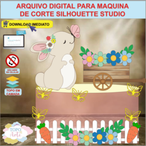 ARQUIVO de Corte Topo de Bolo Coelho da Pascoa - 69