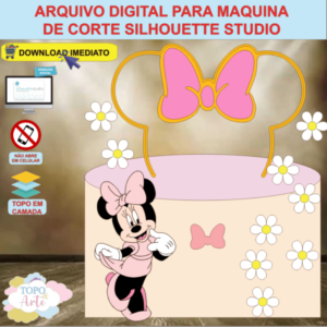 ARQUIVO de Corte Topo de Bolo Minnie Mouse - 24