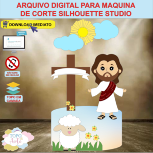 ARQUIVO de Corte Topo de Bolo Pascoa Crista - 12