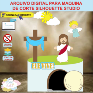 ARQUIVO de Corte Topo de Bolo Pascoa Crista - 54