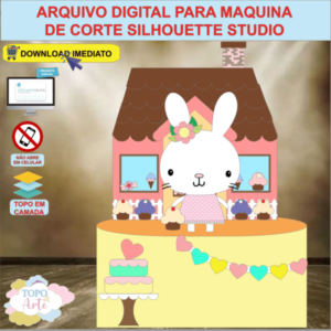 ARQUIVO de Corte Topo de Bolo Pascoa Menina - 68