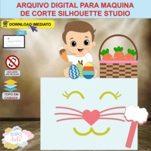 ARQUIVO de Corte Topo de Bolo Pascoa Menino - 10